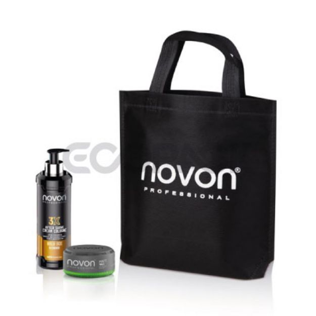 Picture of Black Nonwoven Bag with Bottom Gusset