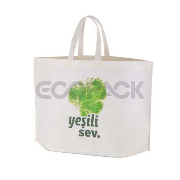 Picture of Bottom Gusset Love the Green Nonwoven Market Bag