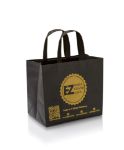 Picture of 3D Black Fabric Nonwoven Shopping Bag