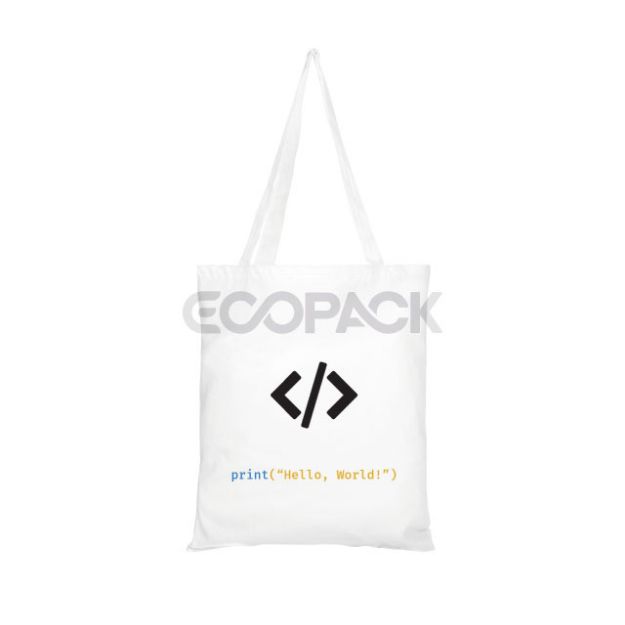 Picture of Sign Printed Raw Cloth Bag