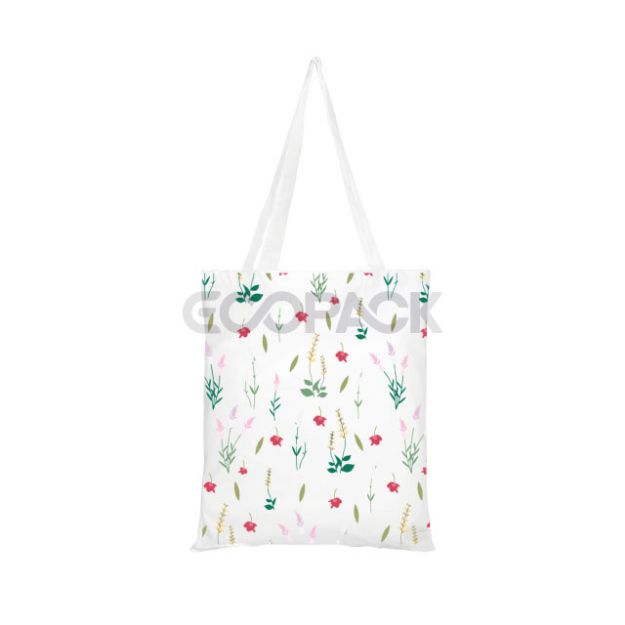 Picture of Flower Printed Raw Cloth Bag