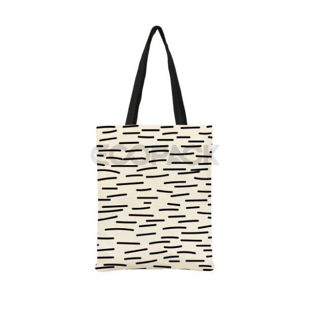 Picture of Line Printed Raw Cloth Bag