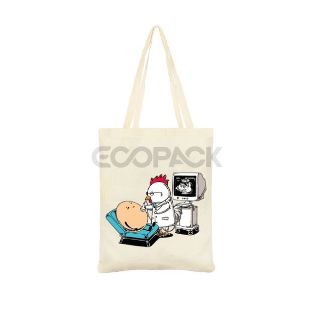 Picture of Doctor Printed Raw Cloth Bag