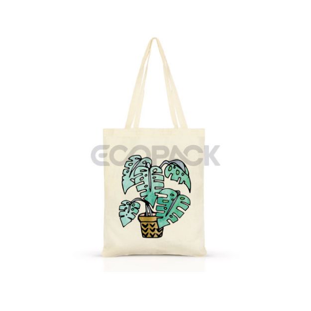 Picture of Flower Printed Raw Cloth Bag