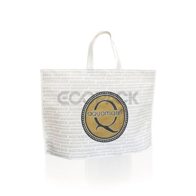 Picture of Endless Printed Nonwoven Shopping Bag with Bottom Bellows