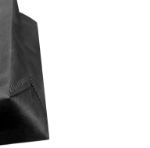 3D Siyah Kumaş Nonwoven Alışveriş Çantası  resmi