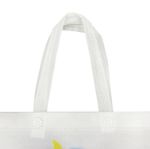 Picture of White Nonwoven Bag with Bottom Gusset