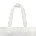 Picture of White Nonwoven Bag with Bottom Gusset