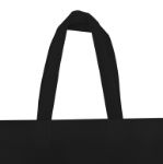 Picture of Black Non Woven Bag with Bottom Gusset