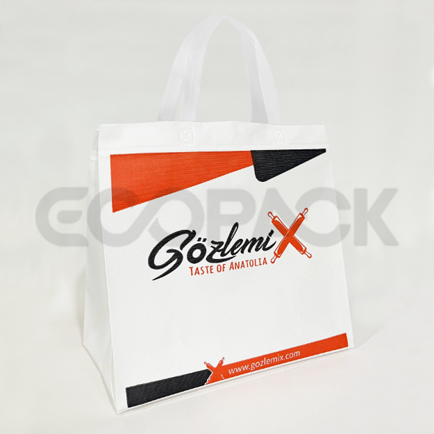 Beyaz 3 Tarafı Körüklü Çanta resmi