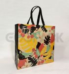 Picture of Laminated Leaf Printed Nonwoven Cloth Store Bag