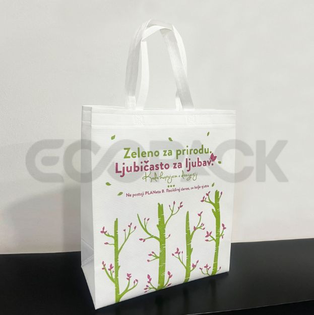 Uzun Kulplu Non Woven Çanta resmi